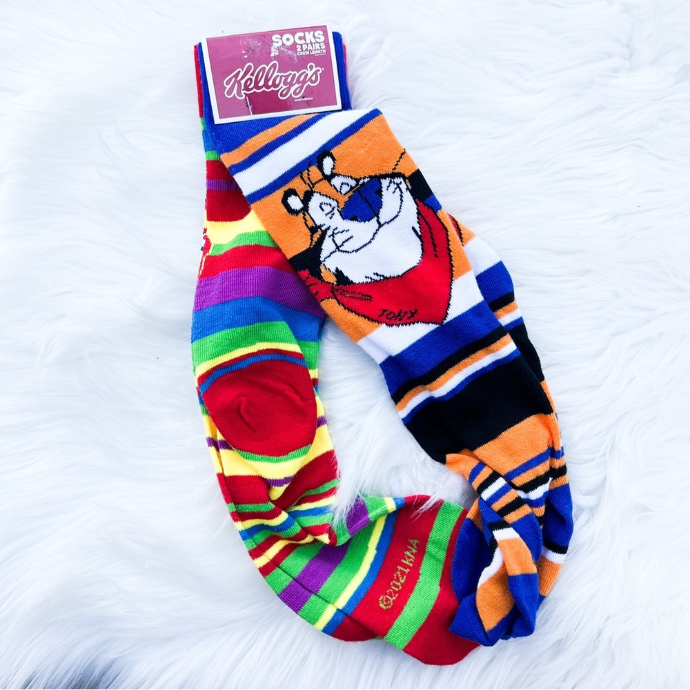 Mens Kelloggs Tony The Tiger & Froot Loops Socks 6-10